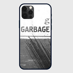 Чехол для iPhone 12 Pro Garbage - white gradient посередине, цвет: 3D-черный