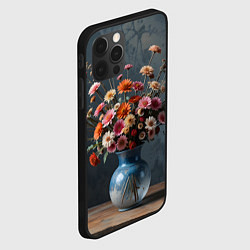 Чехол для iPhone 12 Pro Натюрморт с букетом, цвет: 3D-черный — фото 2