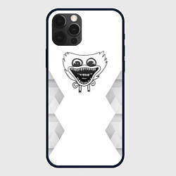 Чехол для iPhone 12 Pro Poppy Playtime white poly, цвет: 3D-черный