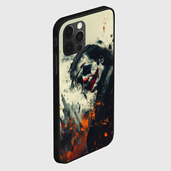 Чехол для iPhone 12 Pro Джокер стиль красок, цвет: 3D-черный — фото 2