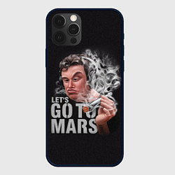 Чехол для iPhone 12 Pro Илон Маск - Lets go to Mars, цвет: 3D-черный