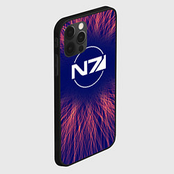 Чехол для iPhone 12 Pro Mass Effect red energy, цвет: 3D-черный — фото 2