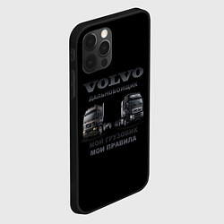 Чехол для iPhone 12 Pro Volvo водитель грузовика, цвет: 3D-черный — фото 2