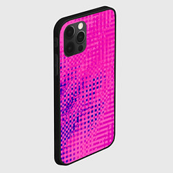 Чехол для iPhone 12 Pro Сочный розовый абстаркция, цвет: 3D-черный — фото 2