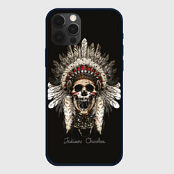 Чехол для iPhone 12 Pro Cherokee Indian, цвет: 3D-черный