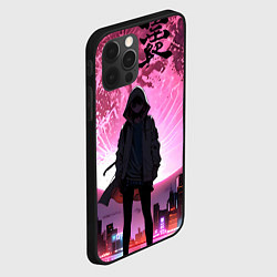 Чехол для iPhone 12 Pro Аниме и розовая луна, цвет: 3D-черный — фото 2