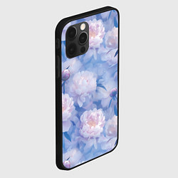 Чехол для iPhone 12 Pro Цветы в туманности, цвет: 3D-черный — фото 2