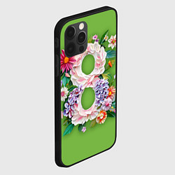 Чехол для iPhone 12 Pro Цветы - 8 марта, цвет: 3D-черный — фото 2
