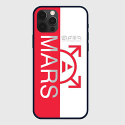 Чехол для iPhone 12 Pro 30 Seconds to Mars poster, цвет: 3D-черный