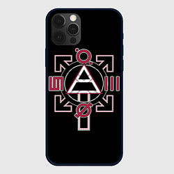 Чехол для iPhone 12 Pro 30 Seconds to Mars - poster, цвет: 3D-черный