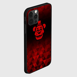 Чехол для iPhone 12 Pro FNAF red poly, цвет: 3D-черный — фото 2