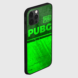 Чехол для iPhone 12 Pro PUBG - green gradient посередине, цвет: 3D-черный — фото 2