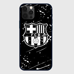 Чехол для iPhone 12 Pro Barcelona краски белые, цвет: 3D-черный