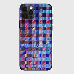 Чехол для iPhone 12 Pro Голографическа сетка, цвет: 3D-черный