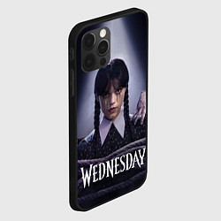 Чехол для iPhone 12 Pro Связаная Уэнсдэй с вещью Wednesday, цвет: 3D-черный — фото 2