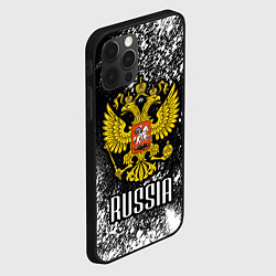 Чехол для iPhone 12 Pro Герб России, цвет: 3D-черный — фото 2
