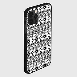 Чехол для iPhone 12 Pro Геометрический узор, цвет: 3D-черный — фото 2
