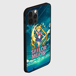 Чехол для iPhone 12 Pro Sailor Moon на фоне неба, цвет: 3D-черный — фото 2