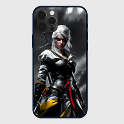 Чехол для iPhone 12 Pro Цири из Ведьмака, цвет: 3D-черный