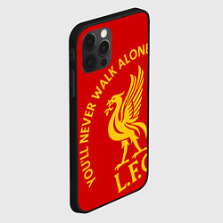 Чехол для iPhone 12 Pro Ливерпуль youll never walk alone, цвет: 3D-черный — фото 2