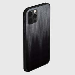 Чехол для iPhone 12 Pro Тёмный серый стёртый эффект, цвет: 3D-черный — фото 2