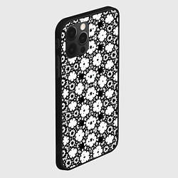 Чехол для iPhone 12 Pro Геометрически-цветочный градиент, цвет: 3D-черный — фото 2