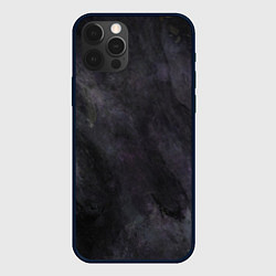 Чехол для iPhone 12 Pro Абстракция - dark strokes of paint, цвет: 3D-черный