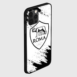 Чехол для iPhone 12 Pro ROMA черно белые штрихи, цвет: 3D-черный — фото 2