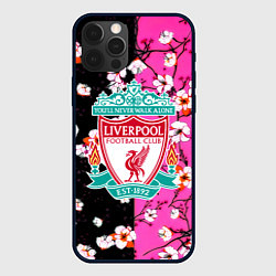 Чехол для iPhone 12 Pro Liverpool весенние цветы, цвет: 3D-черный