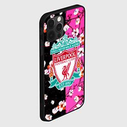 Чехол для iPhone 12 Pro Liverpool весенние цветы, цвет: 3D-черный — фото 2
