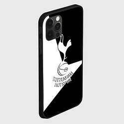Чехол для iPhone 12 Pro Тоттенхэм спорт геометрия, цвет: 3D-черный — фото 2