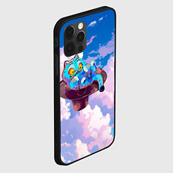 Чехол для iPhone 12 Pro Tiger Derpy in the clouds, цвет: 3D-черный — фото 2