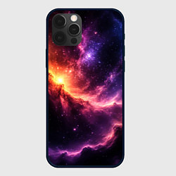 Чехол для iPhone 12 Pro Фантастические космические туманы, цвет: 3D-черный