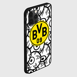 Чехол для iPhone 12 Pro Borussia глаза текстура, цвет: 3D-черный — фото 2