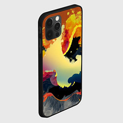 Чехол для iPhone 12 Pro Завораживающее пламя, цвет: 3D-черный — фото 2