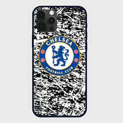 Чехол для iPhone 12 Pro Челси штрихи красок, цвет: 3D-черный