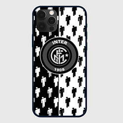 Чехол для iPhone 12 Pro Inter паттерн люди спорт, цвет: 3D-черный