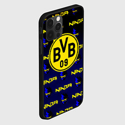 Чехол для iPhone 12 Pro Borussia ninja x fortnite, цвет: 3D-черный — фото 2