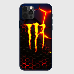 Чехол для iPhone 12 Pro Monster energy броня краски, цвет: 3D-черный
