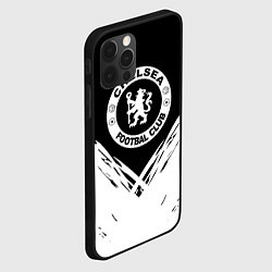 Чехол для iPhone 12 Pro Челси белые краски, цвет: 3D-черный — фото 2