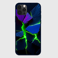 Чехол для iPhone 12 Pro Neon tile, цвет: 3D-черный