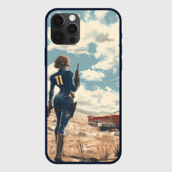 Чехол iPhone 12 Pro Fallout девушка в пустоши
