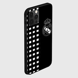 Чехол для iPhone 12 Pro Real Madrid клетка, цвет: 3D-черный — фото 2