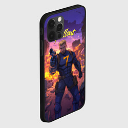 Чехол для iPhone 12 Pro Fallout седьмой на фоне взрывов, цвет: 3D-черный — фото 2