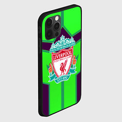 Чехол для iPhone 12 Pro Liverpool геометрия текстура спорт, цвет: 3D-черный — фото 2