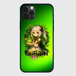 Чехол для iPhone 12 Pro Нахида Genshin Impact, цвет: 3D-черный