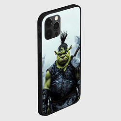 Чехол для iPhone 12 Pro Шрек панк в доспехах, цвет: 3D-черный — фото 2