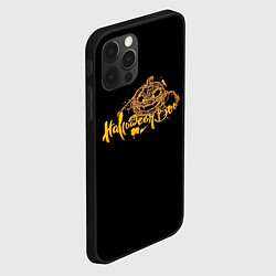 Чехол для iPhone 12 Pro Хэллоуин - Тыква в паутине, цвет: 3D-черный — фото 2