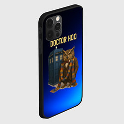 Чехол для iPhone 12 Pro Doctor Hoo сова у телефонной будки, цвет: 3D-черный — фото 2