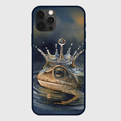 Чехол для iPhone 12 Pro Акварельная Царевна-лягушка и капля, цвет: 3D-черный